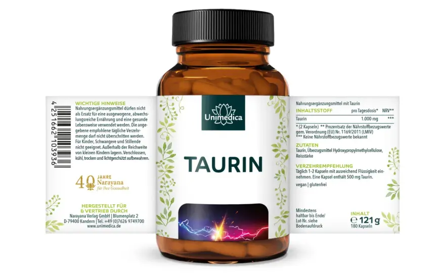 Taurin-Tagesdosis - Was ist wirklich sinnvoll?